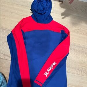 NWT Hurley Coast Guard 2mm Wetsuit Top with Hood and Pocket!!